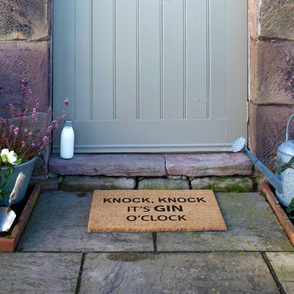 Iš kokoso pluošto grindų kilimėlis 40x60 cm Gin O'Clock – Artsy Doormats-image-3