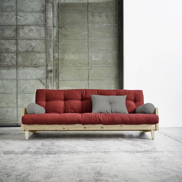 Sofa lova "Karup India Natural/Passion Red/Granite Grey-image-1