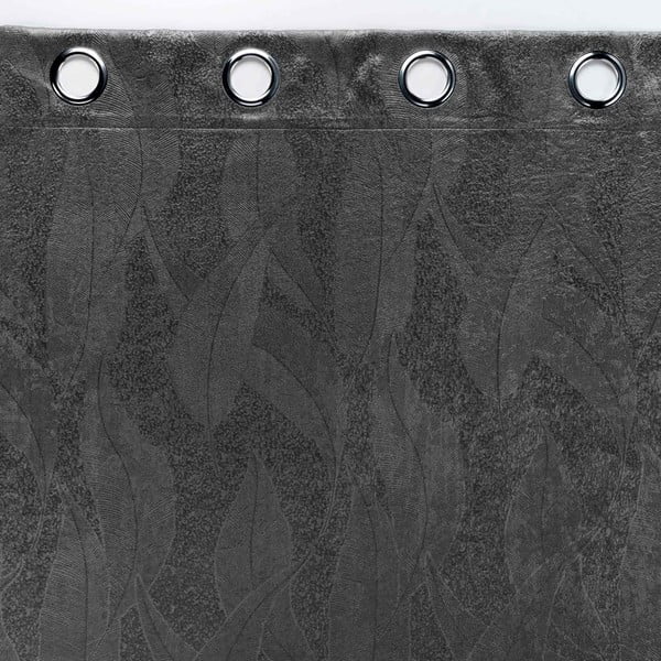 Iš velveto visiškai užtemdo užuolaida antracito spalvos 135x280 cm Melodie – douceur d'intérieur-image-3