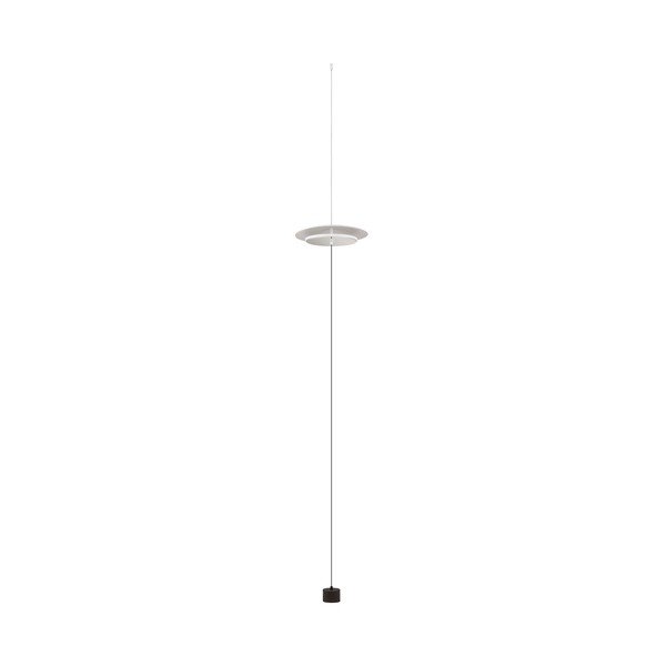 Matinės baltos spalvos iš aliuminio pastatomas šviestuvas LED su pritemdymo funkcija (aukštis 370 cm) Olos – Nova Luce