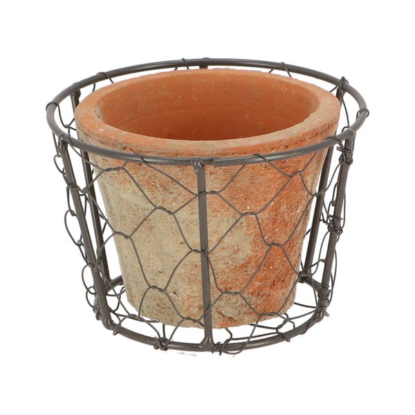 Vielinis krepšelis su terakotos vazonu Esschert Design-image-2