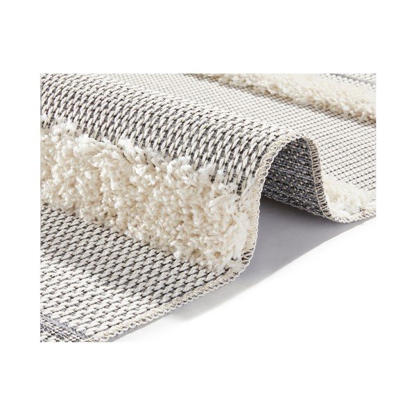 Pilkas kilimas Mint Rugs Handira Stripes, 77 x 150 cm-image-1