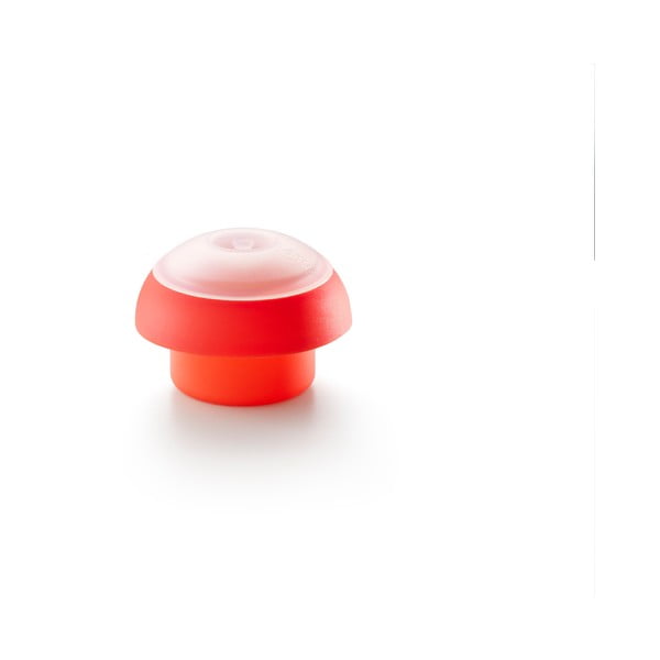 Raudona apvali silikoninė forma kiaušiniams gaminti mikrobangų krosnelėje Lékué Ovo, ⌀ 10 cm