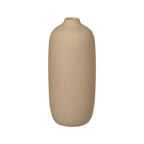 Smėlio spalvos keraminė vaza Blomus Nomad, aukštis 18 cm