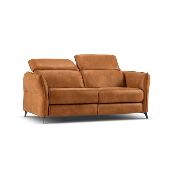 Sofa šviesiai rudos spalvos iš odos 103 cm Hubble – Windsor & Co Sofas-image-2