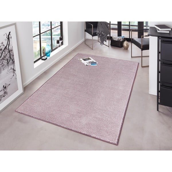Smėlio ir violetinės spalvos kilimas Hanse Home Pure, 160 x 240 cm-image-1