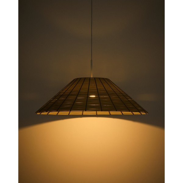 Smėlio spalvos iš dirbtinio rotango šviestuvo gaubtas ø 70 cm Saranella – Kave Home-image-3