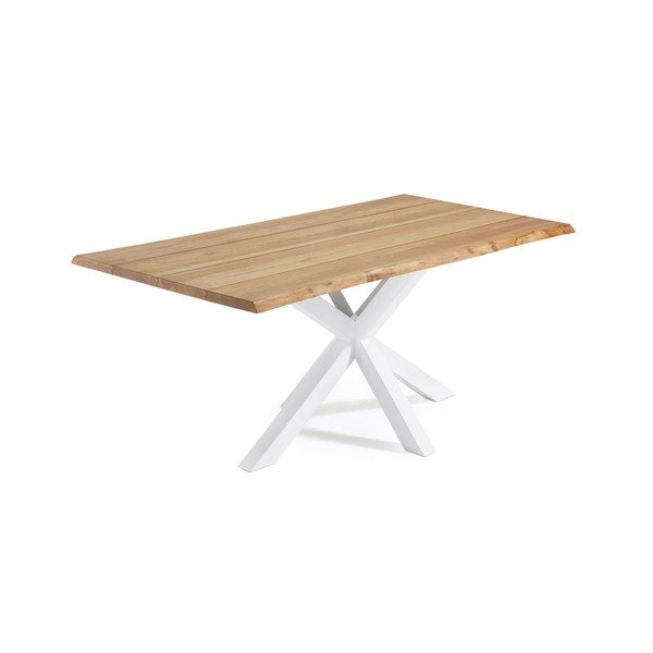 Valgomojo stalas su ąžuolo dekoro stalviršiu 90x160 cm Argo – Kave Home-image-1
