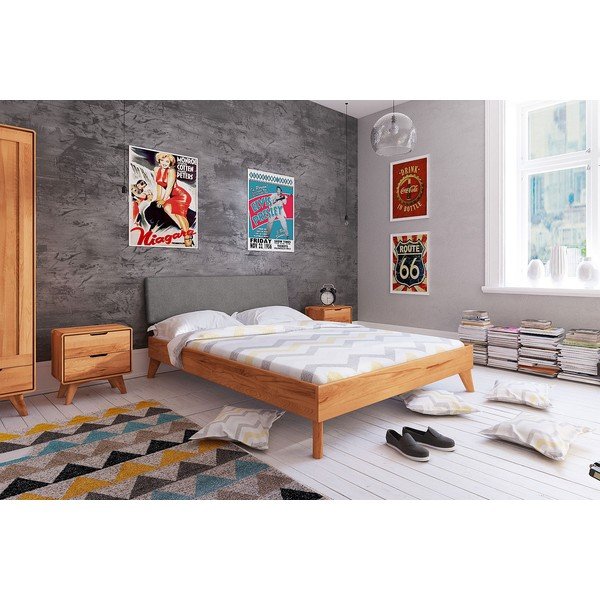 Dvigulė lova iš bukmedžio medienos 160x200 cm Greg 3 - The Beds-image-1