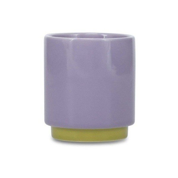 Žalios spalvos/violetinės spalvos iš molio puodelis 270 ml Duo – ONA