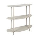 Pilkos spalvos iš metalo pastatoma lentyna 90x82x28 cm Riqueza – Leitmotiv