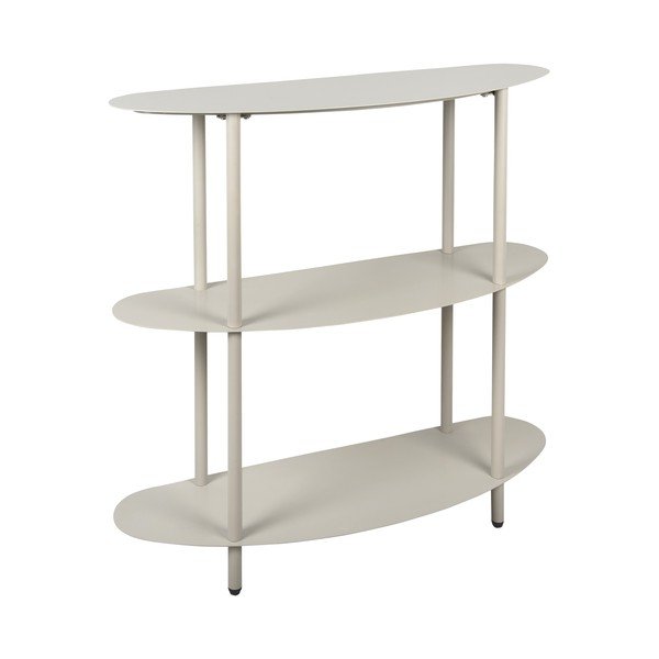 Pilkos spalvos iš metalo pastatoma lentyna 90x82x28 cm Riqueza – Leitmotiv