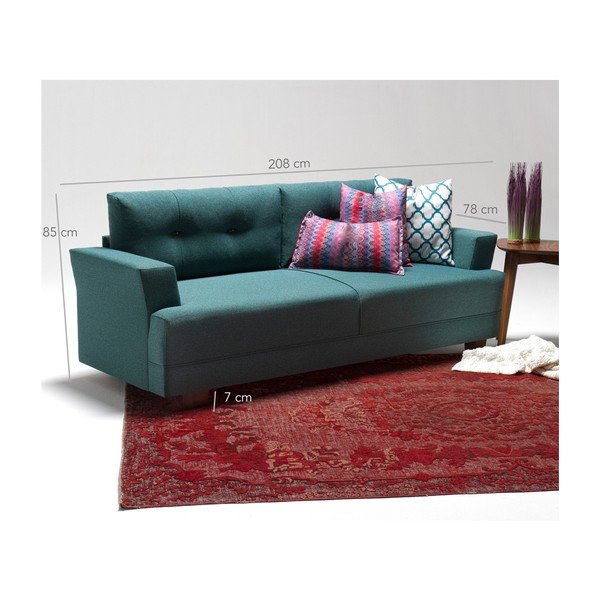Turkio spalvos sofa Balcab Home Christina-image-4