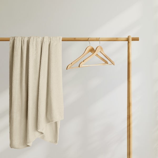 Smėlio spalvos mikropluošto pledas DecoKing Henry, 150 x 200 cm-image-4