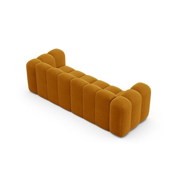 Sofa geltonos spalvos 228 cm Lupine – Micadoni Home-image-2