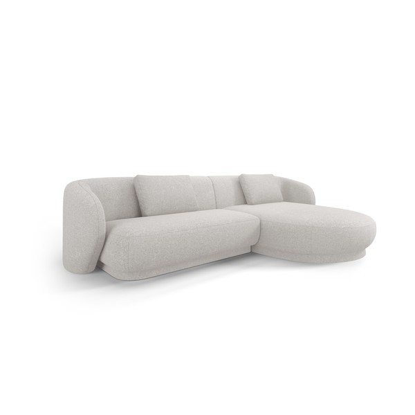 Kampinė sofa šviesiai pilkos spalvos Camden – Cosmopolitan Design-image-2