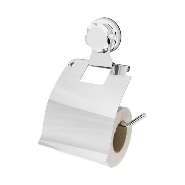 Klijuojamas iš metalo laikiklis tualetiniam popieriui sidabrinės spalvos Bestlock Bath – Compactor