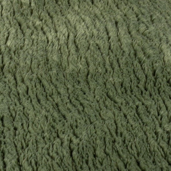Sintetinė oda ir kailis tamsiai žalios spalvos 80x150 cm Faroe Wool Look Fur – Flair Rugs-image-3