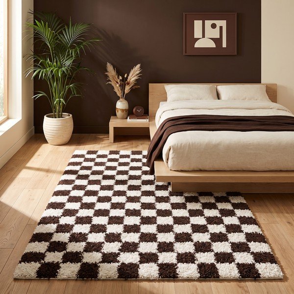 Rudos spalvos/kreminės spalvos kilimas 80x150 cm Grida – ESTE-image-3