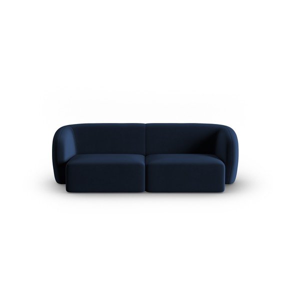 Mėlynos spalvos iš velveto sofa 188 cm Paolo – Milo Casa