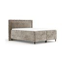 Spyruoklinė lova smėlio spalvos su sandėliavimo vieta 160x200 cm Voyage – Maison de Rêve