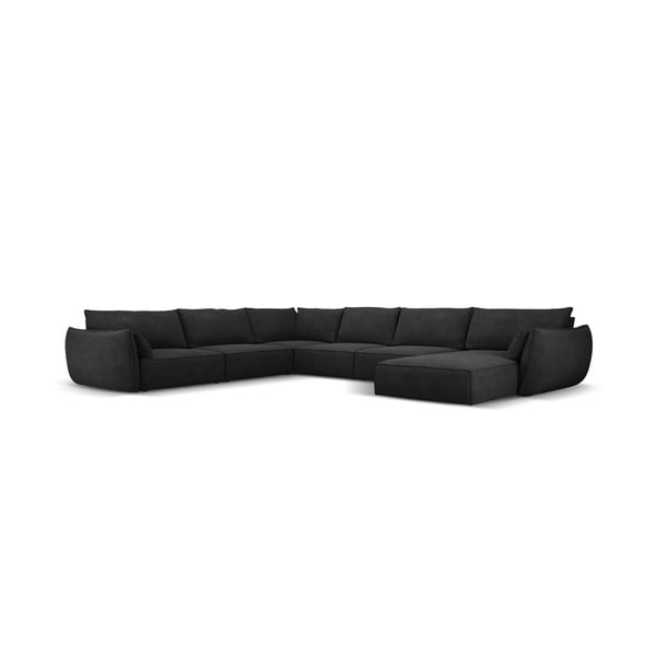 Tamsiai pilka kampinė sofa (kairysis kampas) Vanda - Mazzini Sofas-image-2
