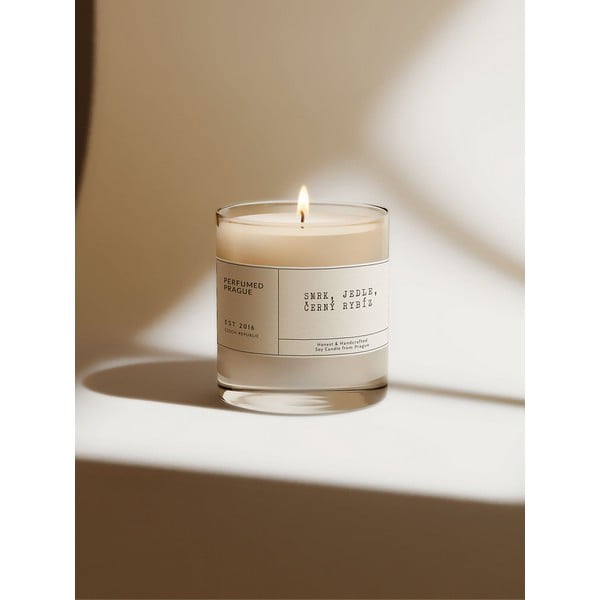 Aromatinė žvakė iš sojų vaško degimo laikas 40 h #79 Black Currant – Perfumed Prague-image-3