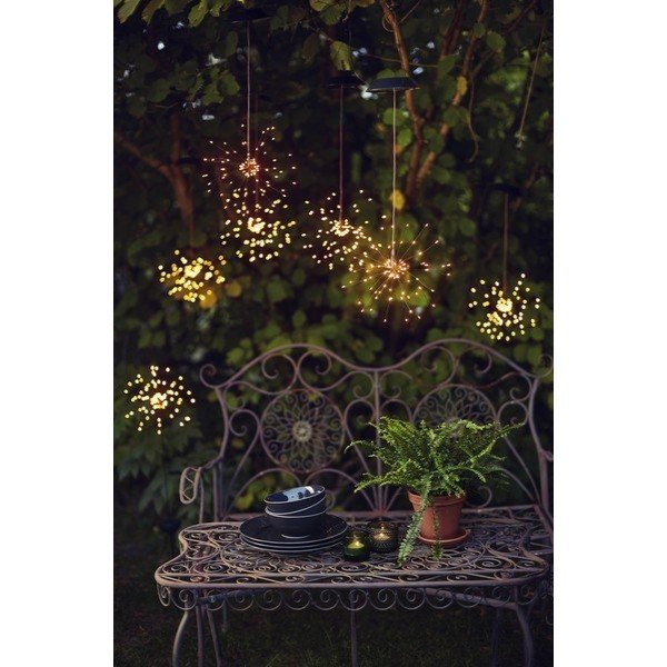 Saulės energija veikiantis lauko šviestuvas su baltais LED Star Trading Firework-image-1