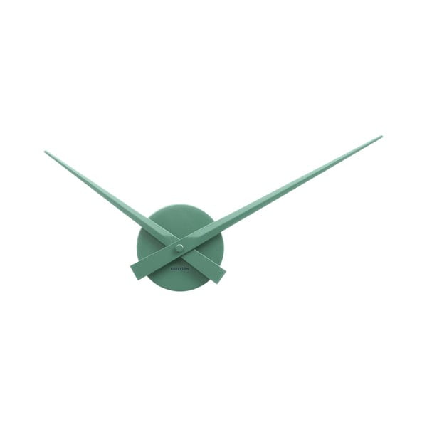 Žalios spalvos sieninis laikrodis "Karlsson Time Mini", ø 44 cm