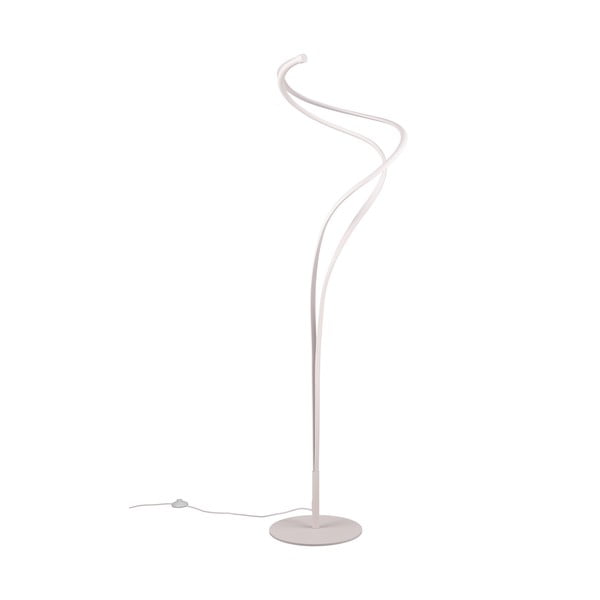 Pastatomas šviestuvas baltos spalvos LED (aukštis 160 cm) su metaliniu gaubtu Nala – Trio Select