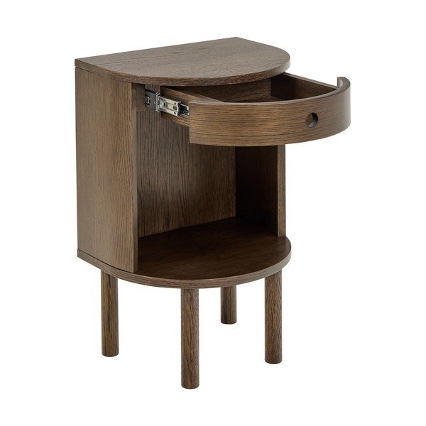 Tamsios natūralios spalvos naktinis staliukas iš ąžuolo Paron – Actona-image-3