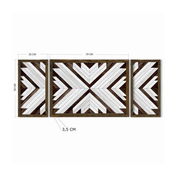 Paveikslai 3 vnt. rinkinyje 70x50 cm - Wallity-image-3