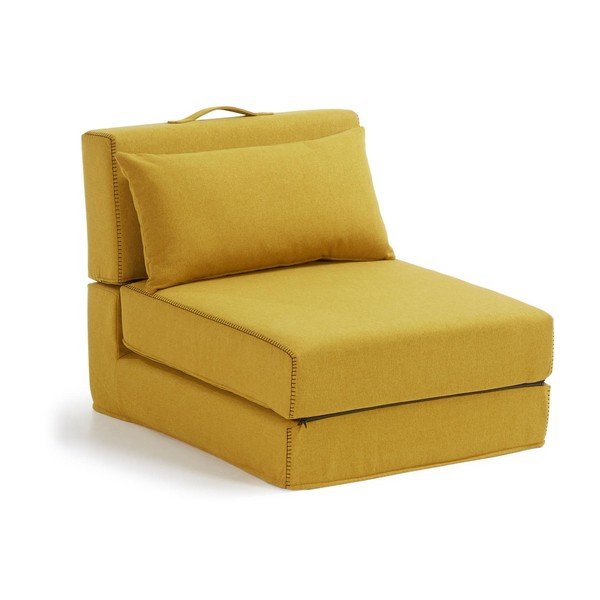 Krėslas geltonos spalvos Arty – Kave Home