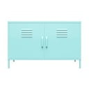 Šviesiai mėlyna metalinė spintelė Novogratz Cache, 100 x 64 cm