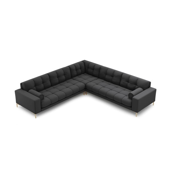 Kampinė sofa tamsiai pilkos spalvos (kintama) Bali – Cosmopolitan Design-image-3