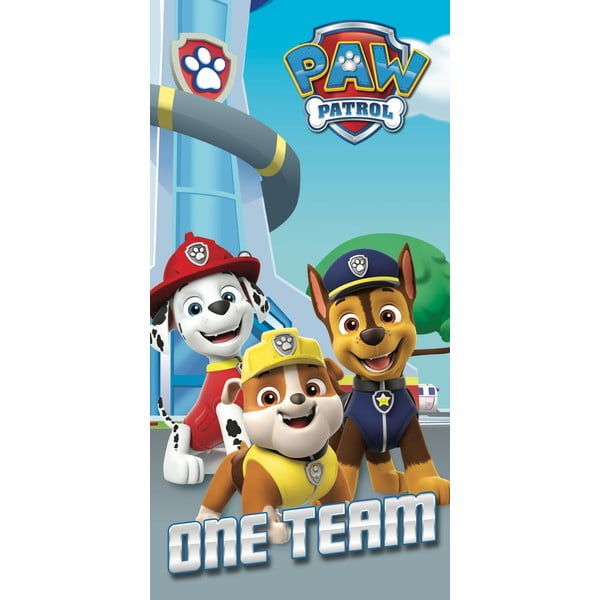 Iš medvilnės vaikiškas rankšluostis 70x140 cm Paw Patrol – Jerry Fabrics
