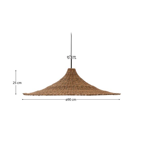 Natūralios spalvos šviestuvo gaubtas ø 92 cm Bladia – Kave Home-image-4