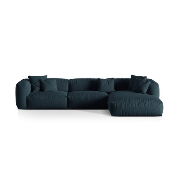 Modulinė kampinė sofa tamsiai mėlynos spalvos (su dešiniuoju kampu) Martina – Micadoni Home