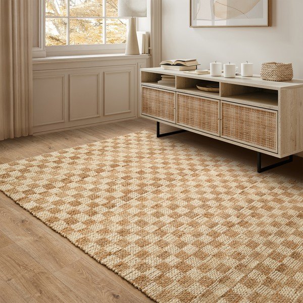 Apverčiamas/rankų darbo natūralios spalvos iš džiuto kilimas 120x170 cm Naturi Natural – Asiatic Carpets-image-1