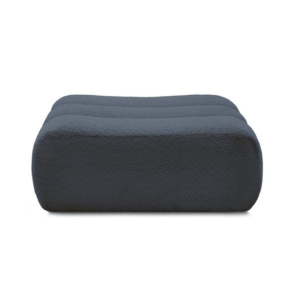 Tamsiai mėlynos spalvos taburetė iš boucle Azra – Bobochic Paris