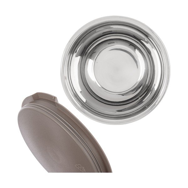 Sidabrinės spalvos iš nerūdijančio plieno dubuo ø 16 cm Beige – Orion-image-2