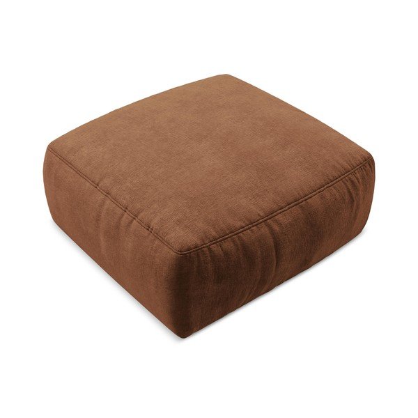 Terakotos spalvos taburetė iš šenilinio audinio Kuki – Makamii-image-2