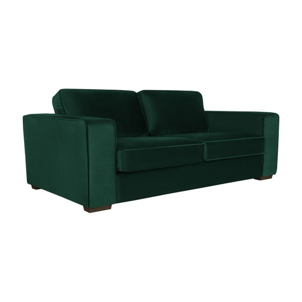 Tamsiai žalios spalvos trijų vietų sofa Cosmopolitan Design Denver