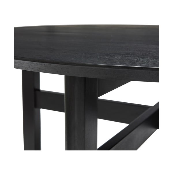 Apvalios formos valgomojo stalas juodos spalvos ø 120 cm Fjord – Hübsch-image-4