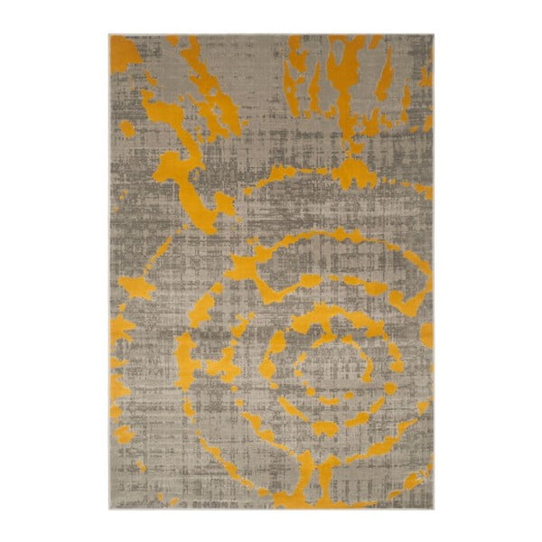 Geltonas kilimas Webtappeti Abstraktus, 184 x 275 cm
