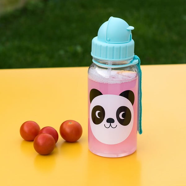 Šviesiai mėlynos spalvos iš tritano vaikiškas buteliukas 500 ml Miko the Panda – Rex London-image-1