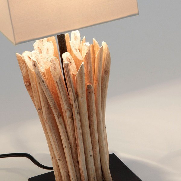 Smėlio spalvos stalinis šviestuvas Kave Home Poob-image-2