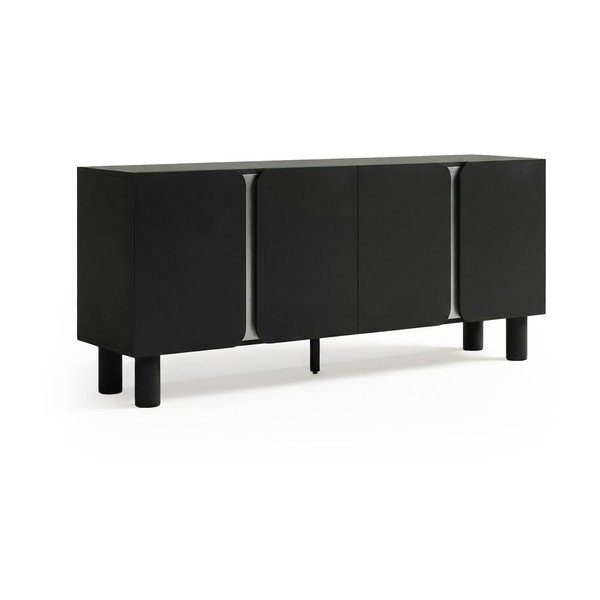 Juodos spalvos spintelė 180x75x40 cm Toledo – MOME-image-1