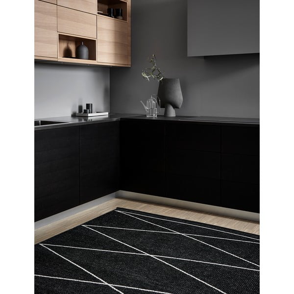 Juodos spalvos lauko kilimas 70x320 cm Max Black – Pappelina-image-3