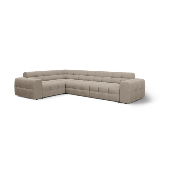 Rudos spalvos kampinė sofa (su kairiuoju kampu/„L“ formos) Kendal – Micadoni -image-3